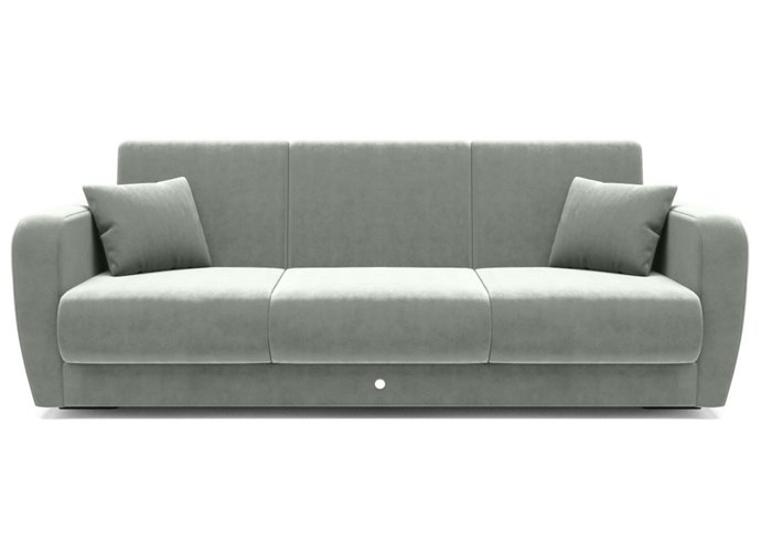 Набор из дивана-кровати с двумя креслами светло-серого цвета - купить Прямые диваны по цене 300000.0
