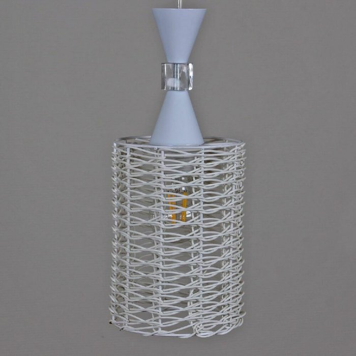 Подвесной светильник 04570-0.4-01 WH (пластик, цвет белый) - купить Подвесные светильники по цене 1550.0