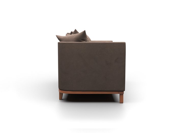 Диван Хаас коричневого цвета - купить Прямые диваны по цене 34990.0
