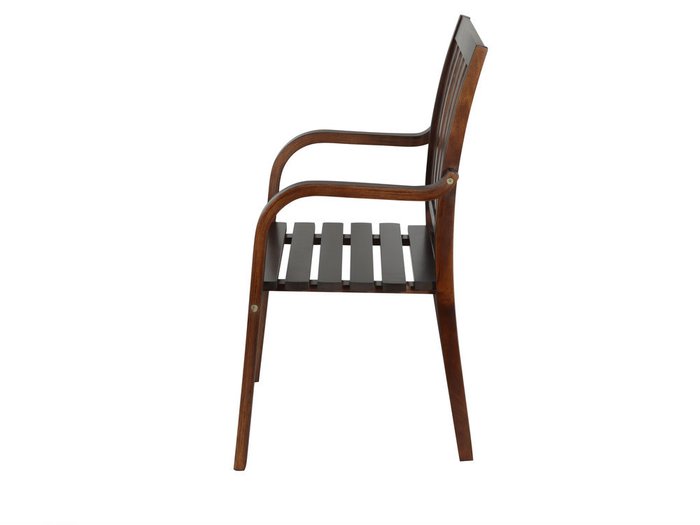 Стул с подлокотниками Берн коричневого цвета - лучшие Обеденные стулья в INMYROOM