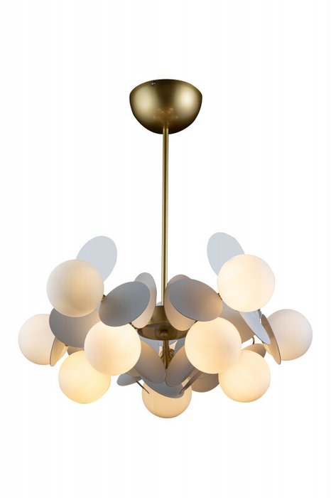 Люстра на штанге MATISSE 10008/10 white (стекло, цвет белый)