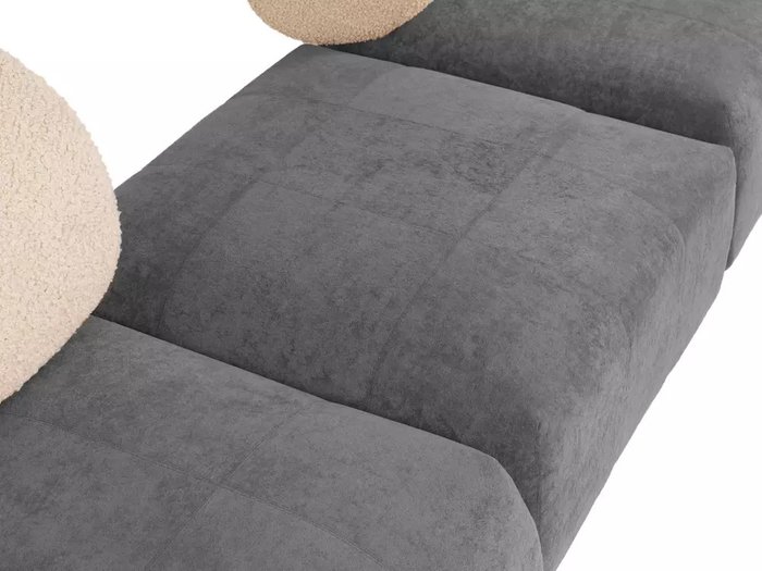 Модульный диван Trevi серо-бежевого цвета - лучшие Прямые диваны в INMYROOM