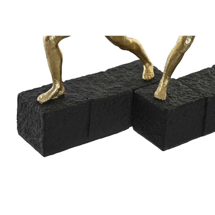 Декоративная фигура DKD Home Decor 21 x 5,5 x 25,5 cm Чёрный Позолоченный Гимнастка (2 штук) - купить Фигуры и статуэтки по цене 7329.0
