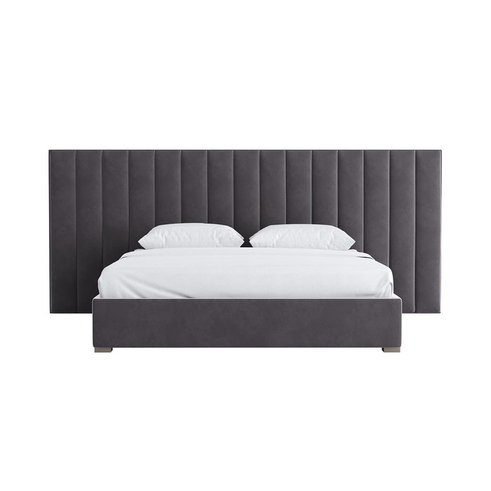 Кровать с подъемным механизмом Maxwell 160х200 темно-серого цвета - купить Кровати для спальни по цене 64400.0