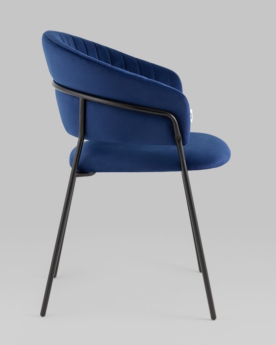 Стул Бруно темно-синего цвета - лучшие Обеденные стулья в INMYROOM