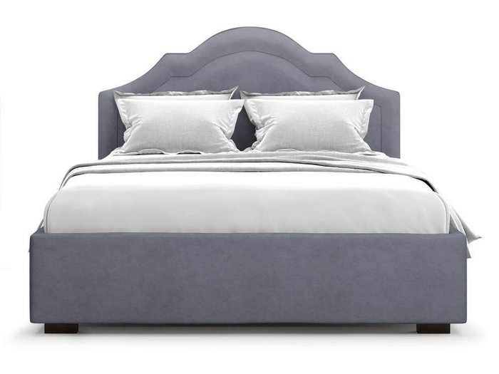 Кровать Madzore без подъемного механизма 180х200 серого цвета - купить Кровати для спальни по цене 43000.0
