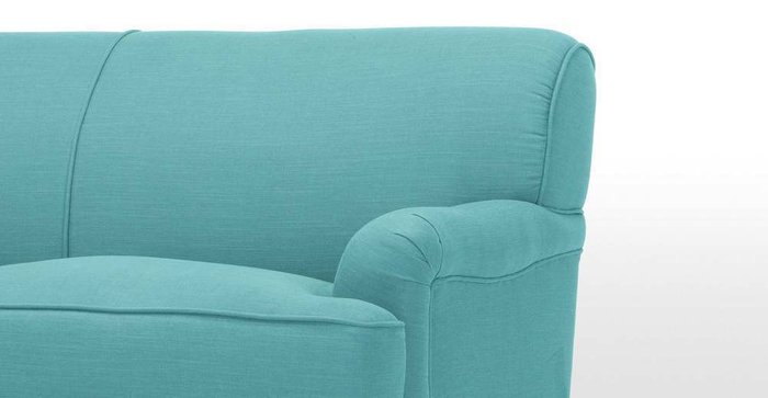  Раскладной диван Orson двухместный голубого цвета - лучшие Прямые диваны в INMYROOM