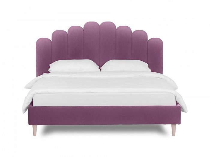 Кровать Queen II Sharlotta L 160х200 пурпурного цвета  - купить Кровати для спальни по цене 64090.0