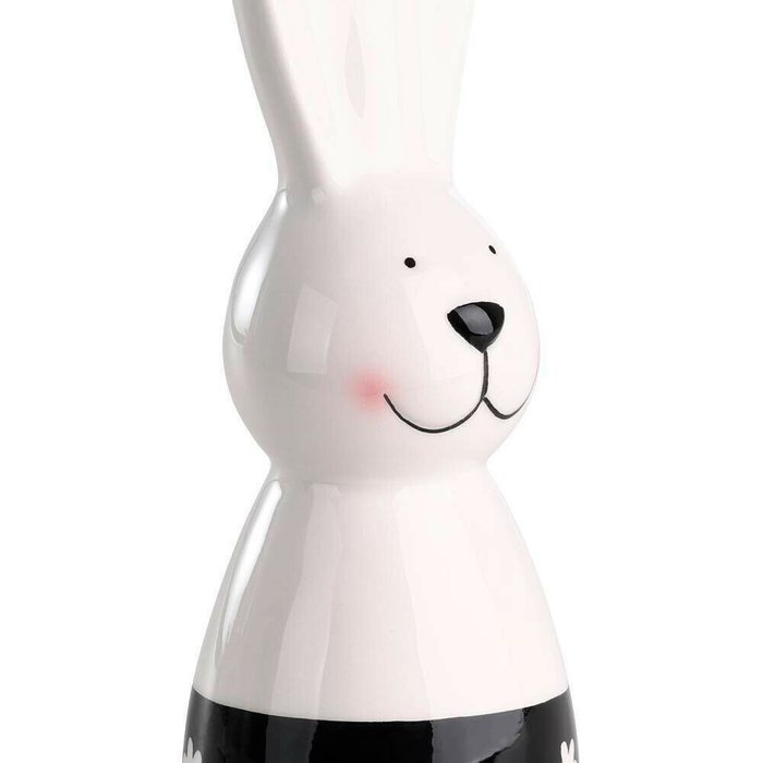 Фигурка заяц Landjut черно-белого цвета - лучшие Фигуры и статуэтки в INMYROOM