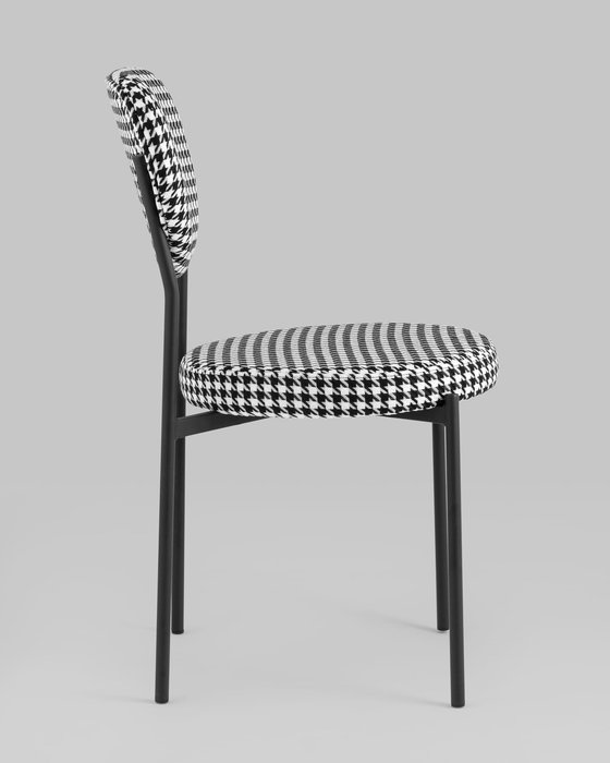 Стул Барбара черно-белого цвета - лучшие Обеденные стулья в INMYROOM
