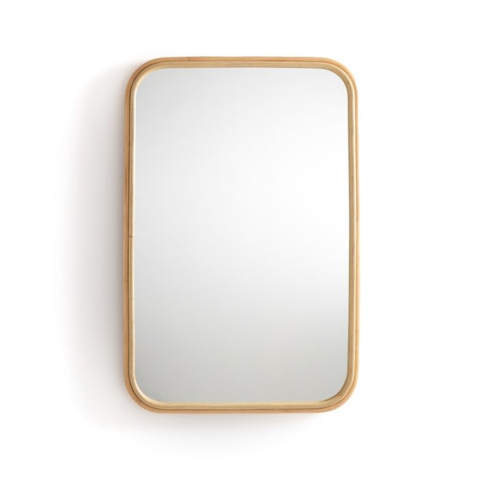 Настенное зеркало Nogu 60х90 бежевого цвета - купить Настенные зеркала по цене 11919.0