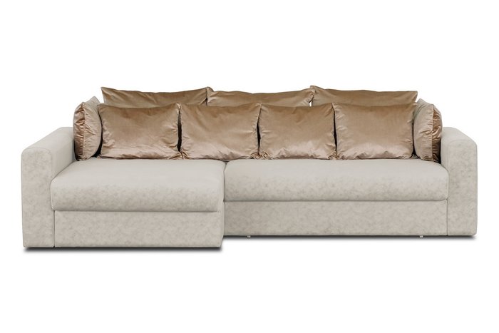 Угловой диван-кровать Мэдисон Черри бежевого цвета