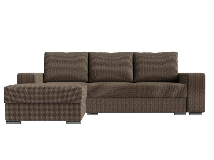 Угловой диван-кровать Дрезден бежево-коричневого цвета левый угол - купить Угловые диваны по цене 65999.0