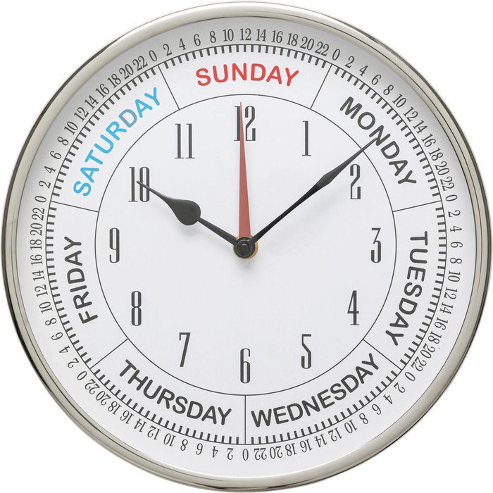 Часы настенные Barometer серого цвета