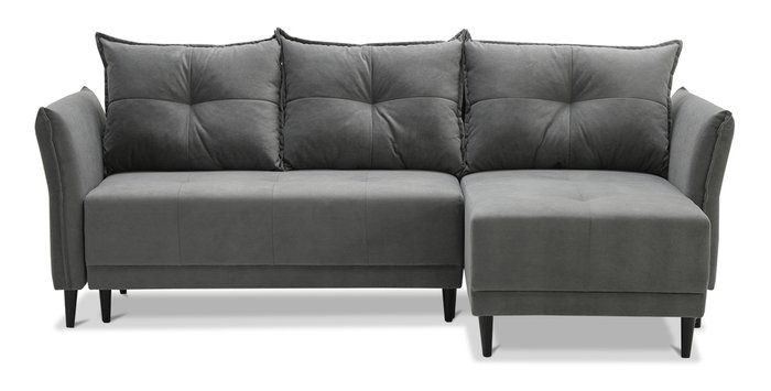 Угловой диван-кровать Лома серого цвета - купить Угловые диваны по цене 44900.0