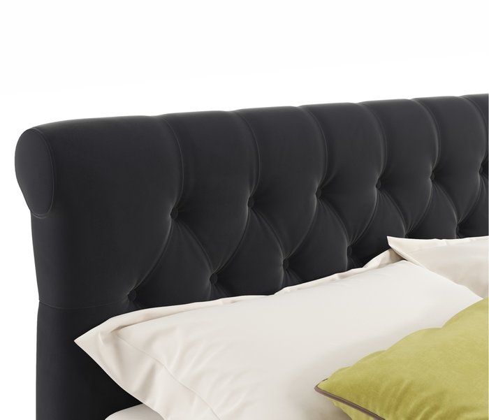 Кровать Ameli 160х200 с подъемным механизмом черного цвета - лучшие Кровати для спальни в INMYROOM
