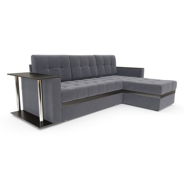Угловой диван-кровать Веспер серого цвета  - купить Угловые диваны по цене 64223.0