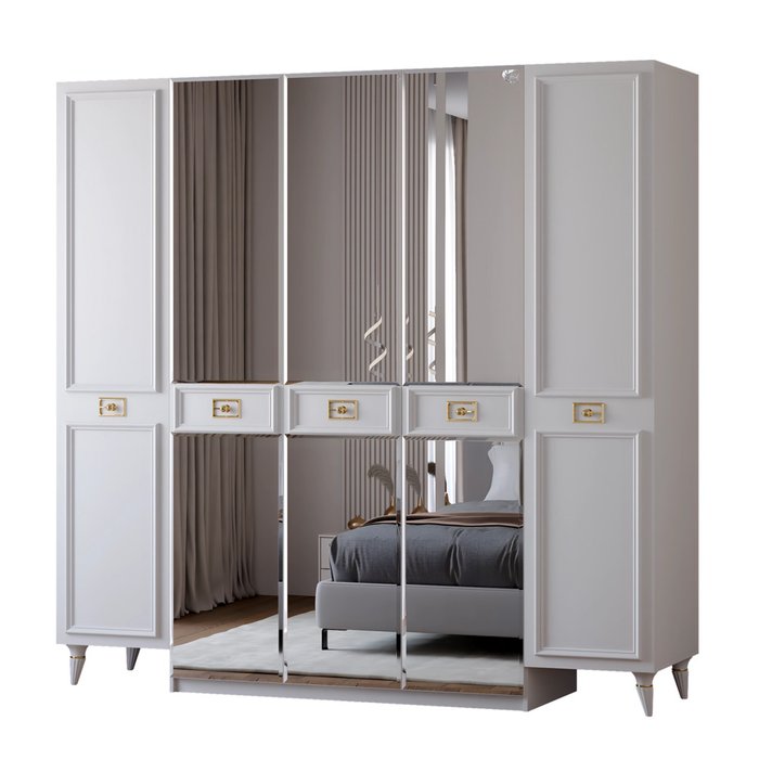 Шкаф Валенсия белого цвета Шкаф Валенсия белого цвета