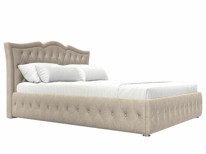 Кровать Герда 180х200 бежевого цвета с подъемным механизмом - лучшие Кровати для спальни в INMYROOM