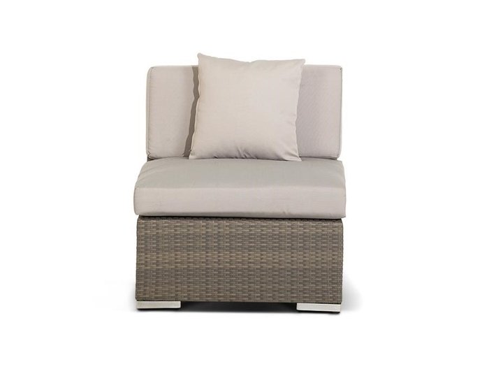 Кресло Беллуно серо - коричневого цвета - купить Садовые кресла по цене 31600.0
