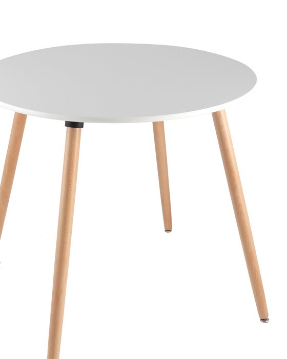Обеденный стол Oslo Round с белой столешницей  - лучшие Обеденные столы в INMYROOM