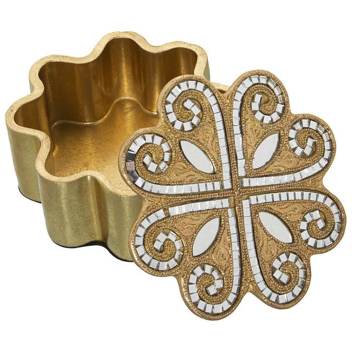 Шкатулка Золото Пластик 16 x 7 x 16 cm - купить Шкатулки по цене 6737.0