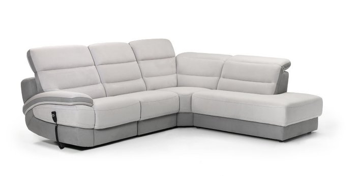 Угловой диван Balmoral бело-серого цвета - купить Угловые диваны по цене 443220.0