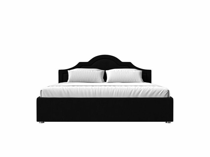 Кровать Афина 200х200 черного цвета с подъемным механизмом  - купить Кровати для спальни по цене 81999.0