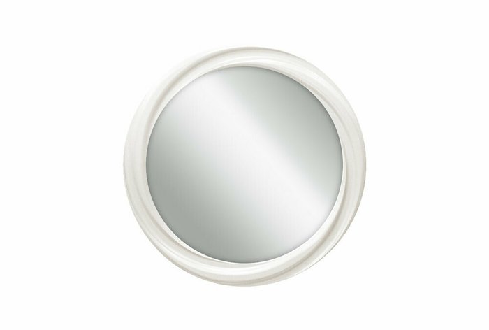 Зеркало настенного Fleuron диаметр 85 белого цвета