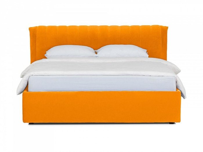 Кровать Queen Anastasia Lux оранжевого цвета 160х200 с подъемным механизмом - купить Кровати для спальни по цене 80190.0