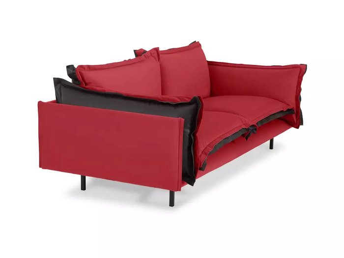 Диван Barcelona красно-черного цвета - купить Прямые диваны по цене 106650.0