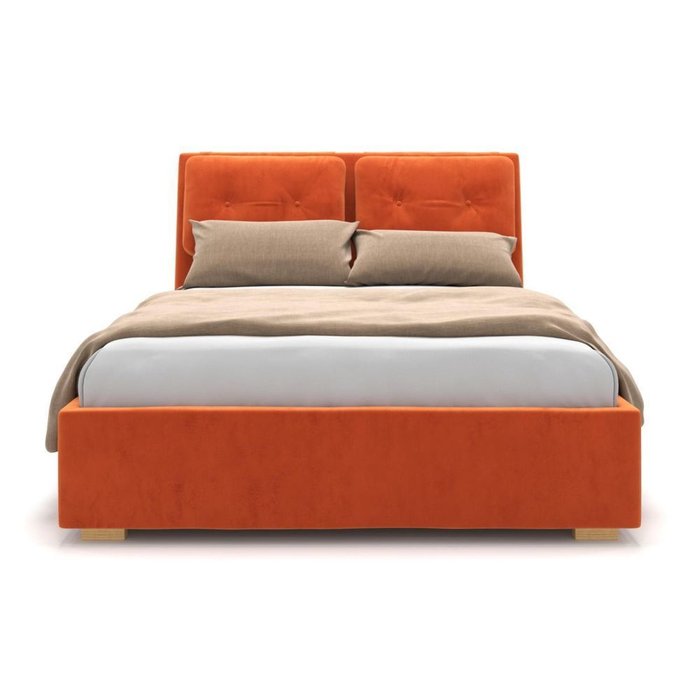 Кровать Freya оранжевая 140х200 - лучшие Кровати для спальни в INMYROOM