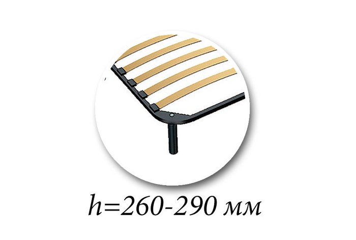 Комплект из семи регулируемых ножек (h=26-29 см) - лучшие Основания кроватей в INMYROOM
