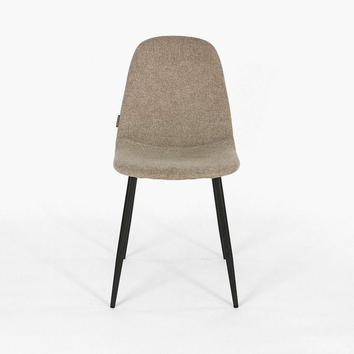 Стул Копенгаген бежево-серого цвета на черныхт ножках - купить Обеденные стулья по цене 5500.0
