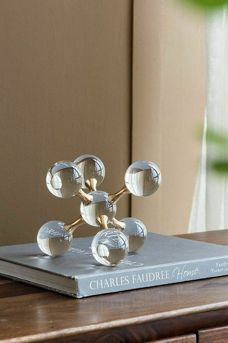 Декор Молекулы прозрачного цвета - лучшие Фигуры и статуэтки в INMYROOM