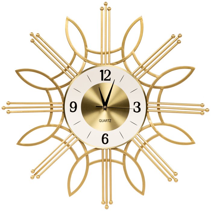 Часы настенные Флоренс золотого цвета