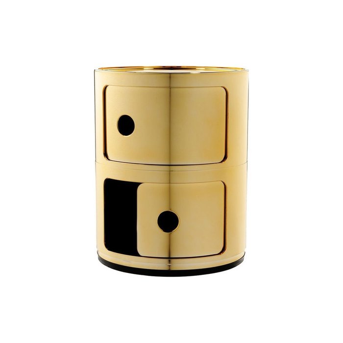 Прикроватная тумба Componibili золотого цвета - купить Прикроватные тумбы по цене 31921.0