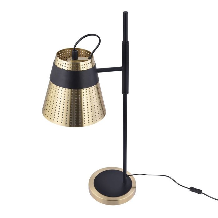 Настольная лампа Trento с золотистым плафоном - купить Настольные лампы по цене 7600.0