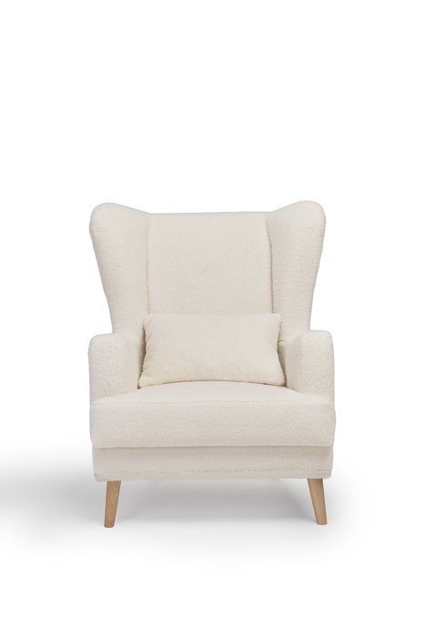 Кресло Оскар белого цвета - купить Интерьерные кресла по цене 18800.0