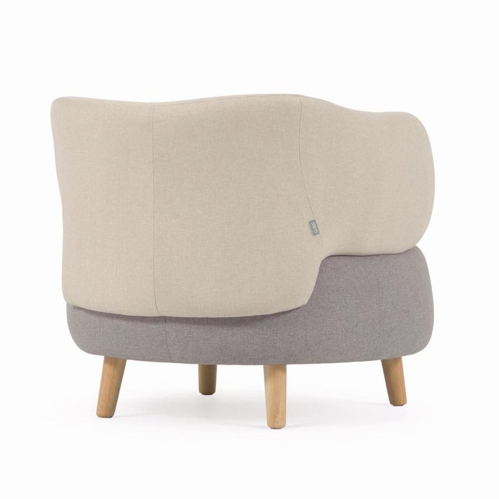 Кресло Luisa бежево-серого цвета - лучшие Интерьерные кресла в INMYROOM