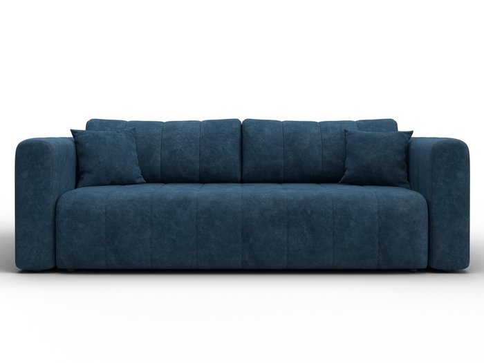 Диван-кровать Лига-062 синего цвета - купить Прямые диваны по цене 84990 Диван-кровать Лига-062 синего цвета - купить Прямые диваны по цене 84990