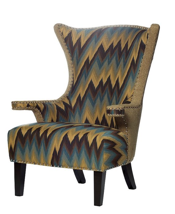 Кресло Garda Decor декорировано металлическими заклепками  - купить Интерьерные кресла по цене 55000.0