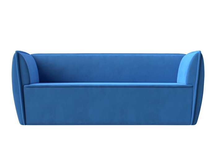 Прямой диван Бергамо голубого цвета - купить Прямые диваны по цене 31999.0