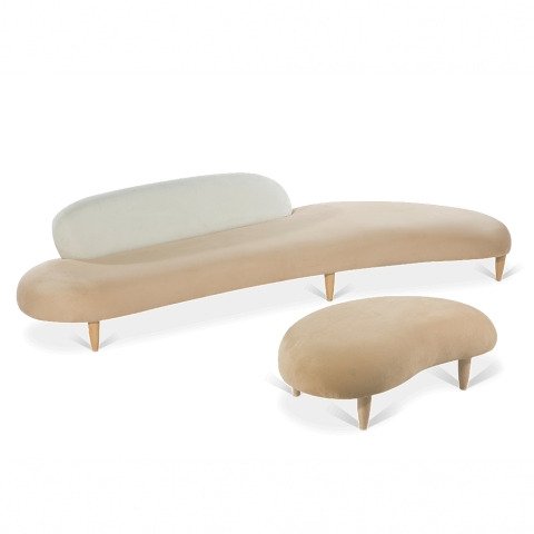 Трёхместный диван и оттоманка Isamu Noguchi