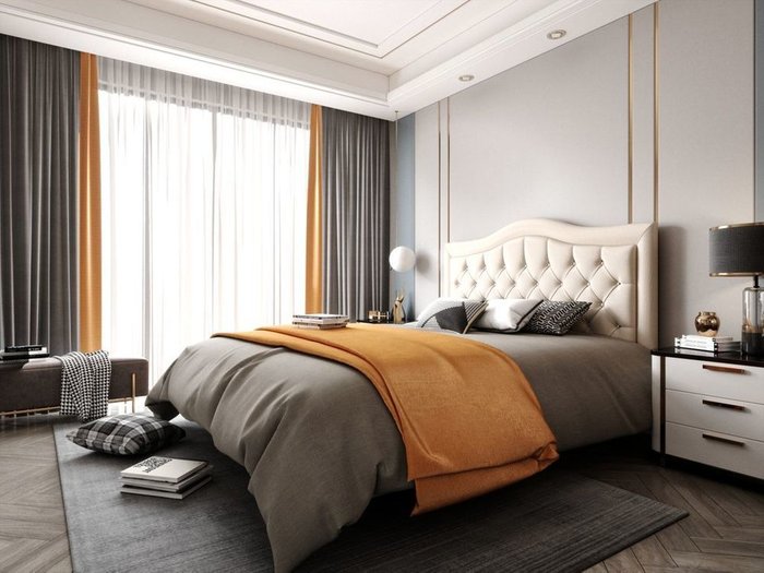 Кровать Герцогиня 140х200 коричневого цвета с подъемным механизмом - купить Кровати для спальни по цене 55120.0