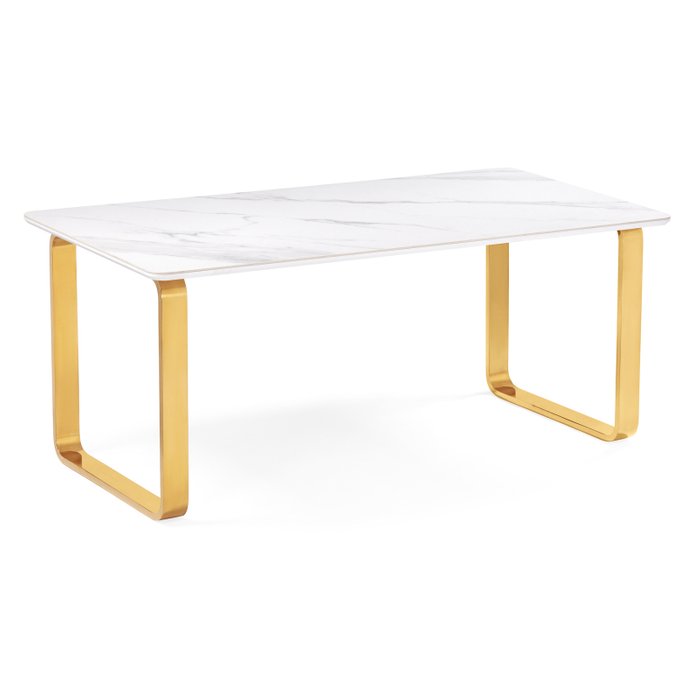 Обеденный стол Селена 4 L белого цвета
