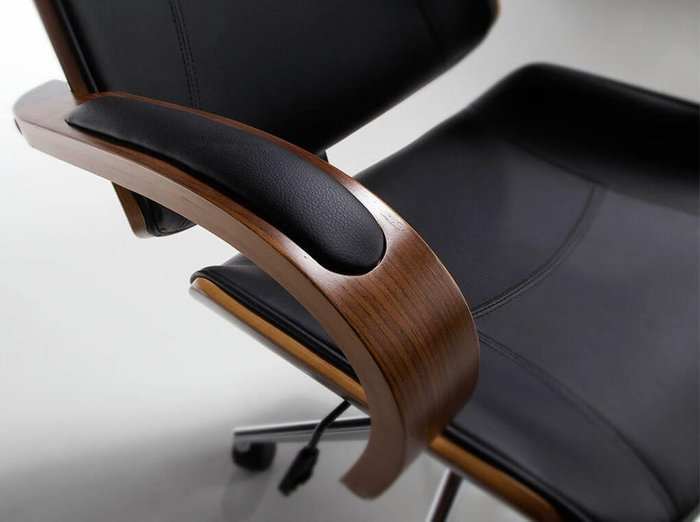 Офисное кресло черно-коричневого цвета - лучшие Офисные кресла в INMYROOM