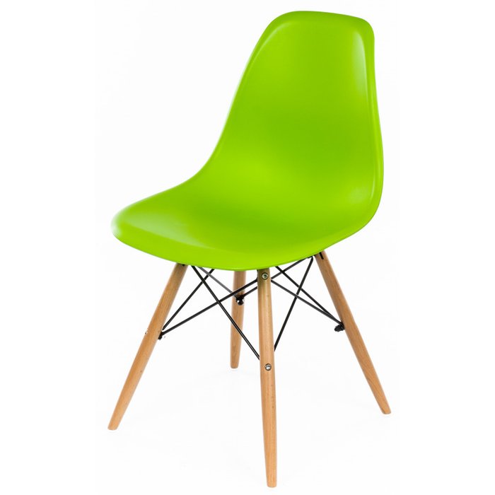 Стул на ножках из массива бука зеленого цвета - купить Обеденные стулья по цене 2410.0
