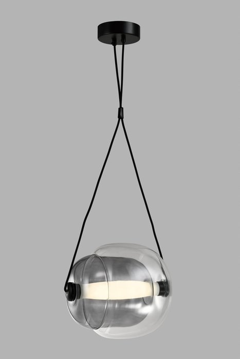 Светильник подвесной светодиодный Ancona черно-серого цвета - купить Подвесные светильники по цене 8990.0
