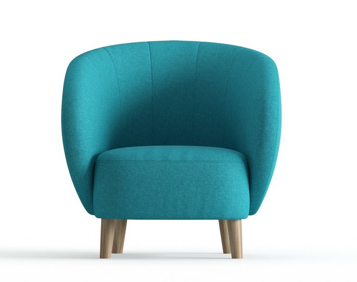 Кресло Чарльз голубого цвета - купить Интерьерные кресла по цене 15990.0